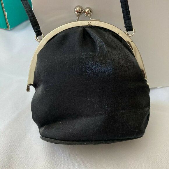 La Regale Vintage Satin Purse Evening Bag Clutch - Picture 4 of 9